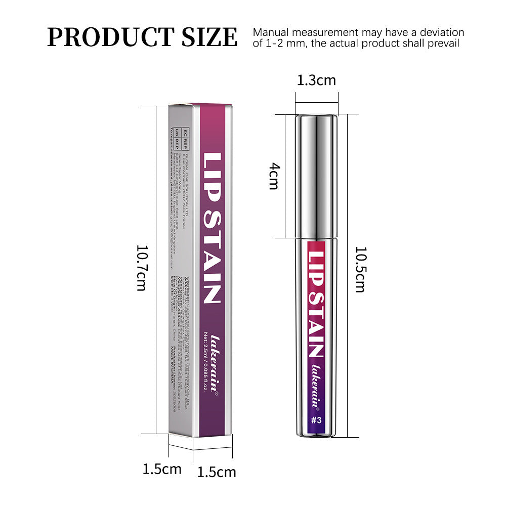 Silver Tube Tear And Pull Lip Gloss Not Smudge No Stain On Cup Matte Moisturizing