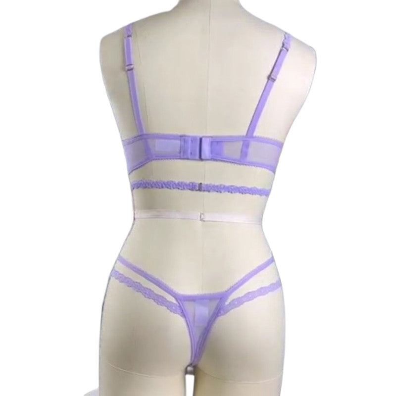 Lace Underwear Ultra-thin Embroidery Set