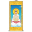 Like Buddha Statue Enshrine Silk Cloth Scroll Decorative Painting