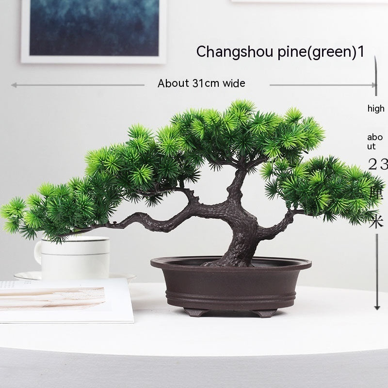 Simulation Artificial Flower Potting Decoration Plastic Tree Big Welcome Pine