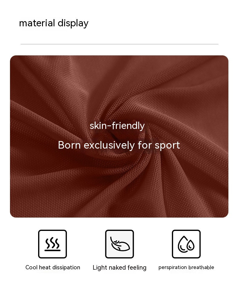 Mesh Yoga Clothes Long Sleeve With Chest Pad Quick-drying Sports Fitness Clothes