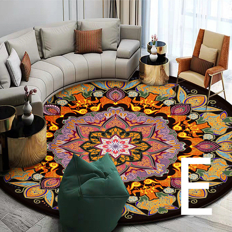 Ethnic Style Carpet Homestay Retro Mandala Mat