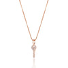 Necklace Jewelry Micro Inlaid Zircon 925 Silver Key Pendant for Men and Women