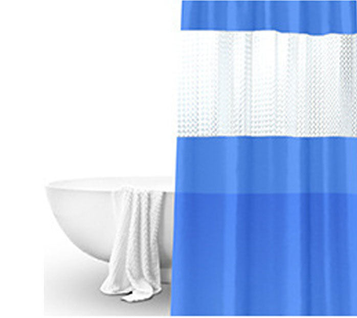 Splicing Translucent Waterproof Mildew Proof Bathroom Bath Shower Partition Curtain
