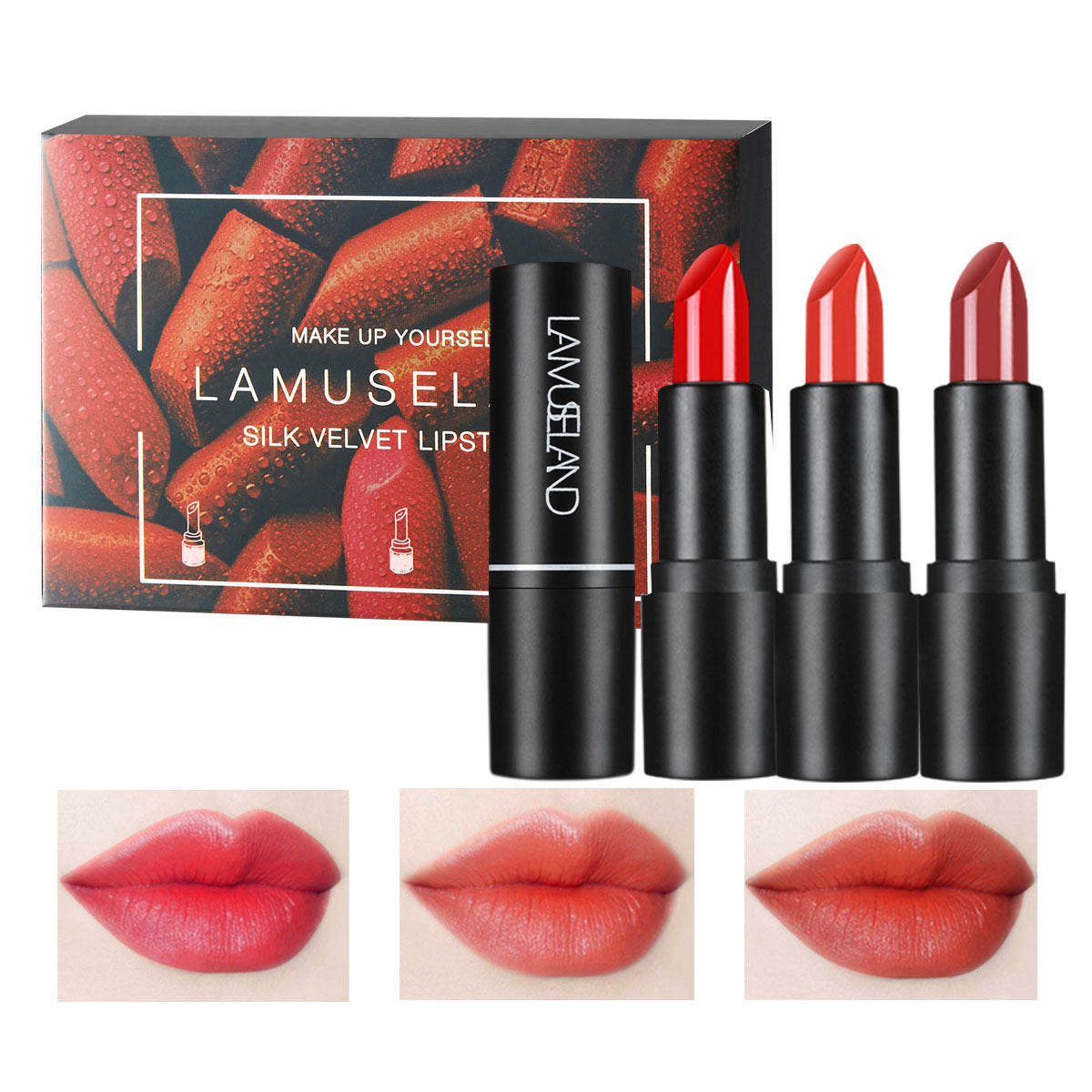 12-Color Moisturizing Velvet Lipstick