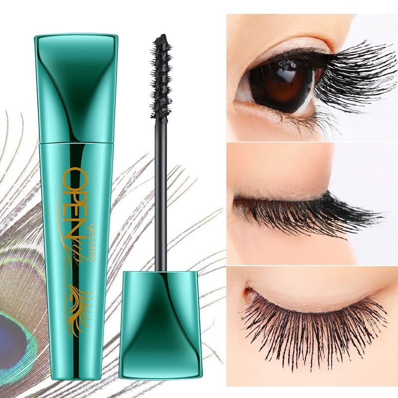 Waterproof Sweat-proof Thick Long Curling Base Peacock Mascara