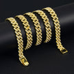 9mm Cuban Link Chain Alloy Single Row Drill Men's Necklace