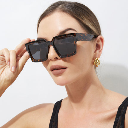 Large Frame Square Sunglasses Women's Fashion Sunshade
