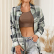 Plaid Long Sleeve Shirt New Fashion Loose Women's Shirt