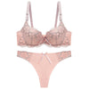 Underwear Push Up Lace Bra Adjustable Bra Set