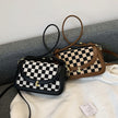 Plaid High-grade Messenger Bag Special-interest Design