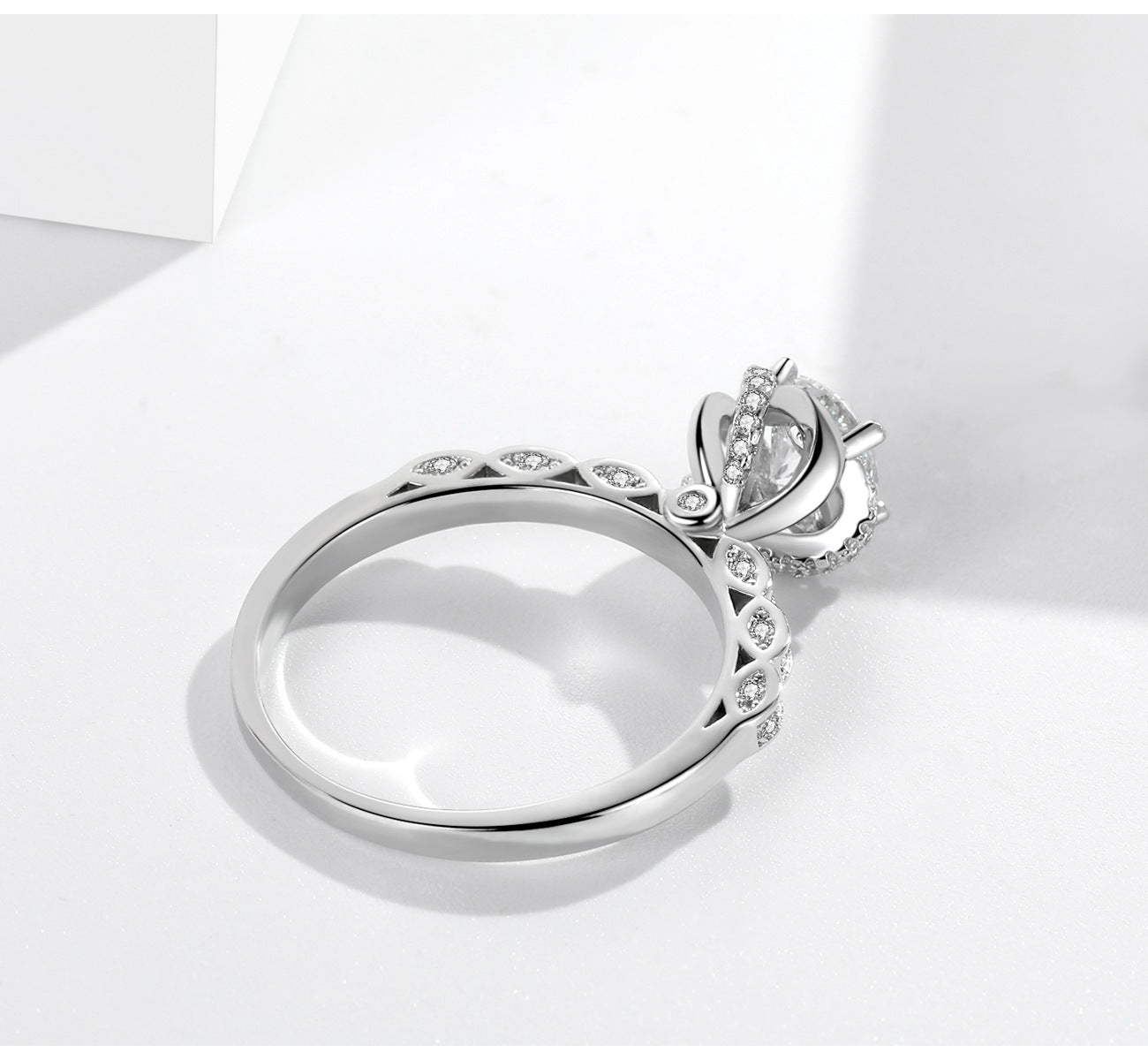 Bud 1 Karat Rhinestone Ring Women