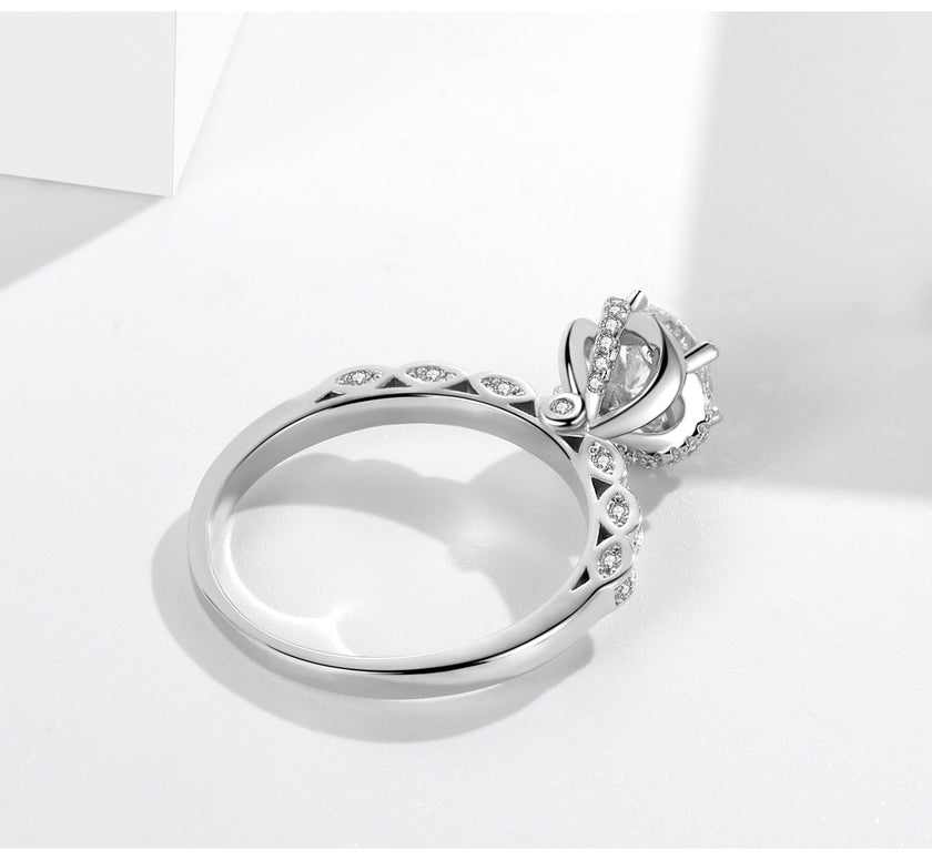 Bud 1 Karat Rhinestone Ring Women