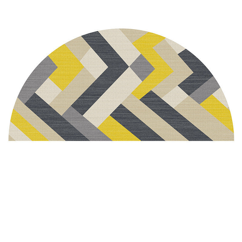 Semicircular Floor Mat Bathroom Non-slip Carpet