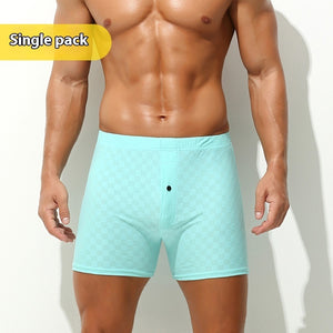 Men's Sports Ice Silk Breathable Boxer Shorts