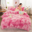 Mink Velvet Four-piece Printing Thickened Warm Bedding