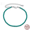 Fashion Turquoise Bracelet Sterling Silver White Gold Plated