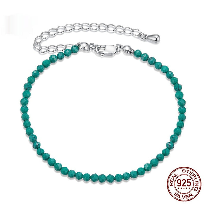 Fashion Turquoise Bracelet Sterling Silver White Gold Plated