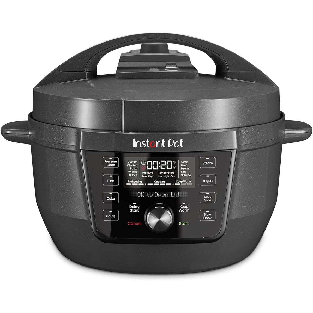 Instant Pot Pro 8 Qt 10-in-1 Electric Pressure Cooker, Black