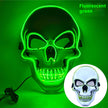 White Skull Mask Led Mask Luminous
