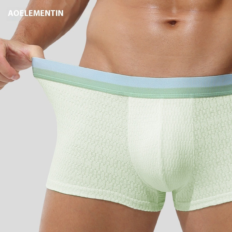 Men's Purified Cotton Underwear Thin Antibacterial Boyshorts