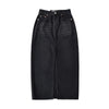 Front Slit Hem Lock Street Denim Skirt