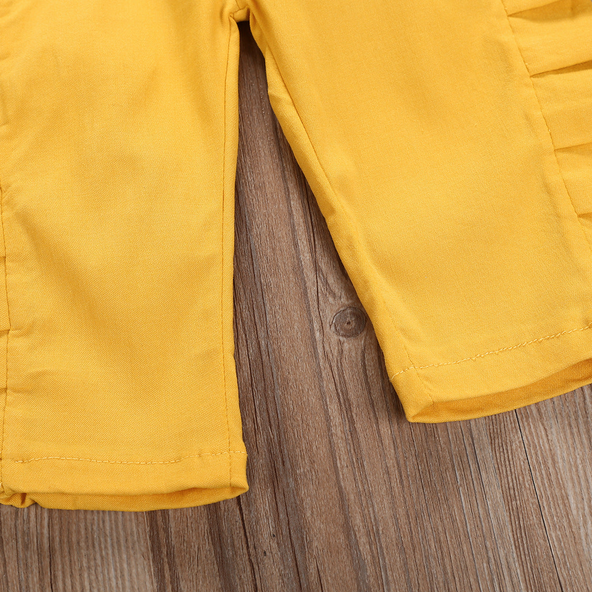 Children's clothing  yellow cotton overalls