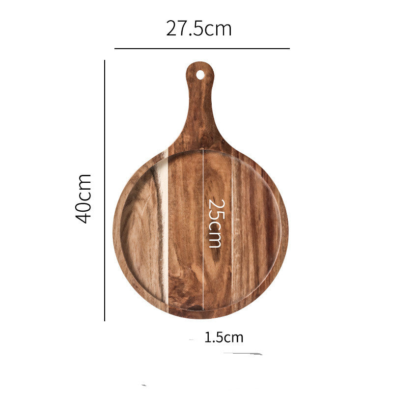 Breakfast Cutlery Pizza Wood Tray Steak