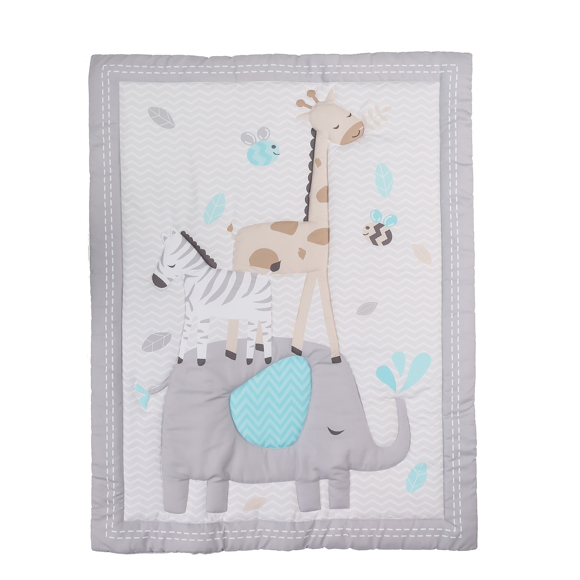 Children Quilt Fitted Sheet Single Bed Skirt Infant Bedding 3 pieces newborn kids bedding set