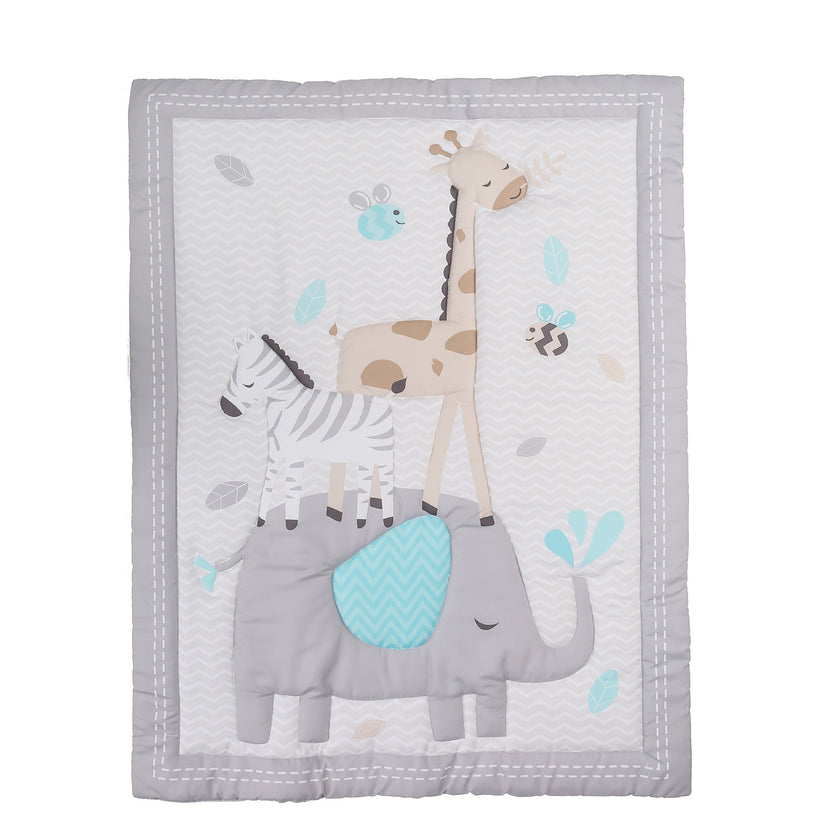 Children Quilt Fitted Sheet Single Bed Skirt Infant Bedding 3 pieces newborn kids bedding set