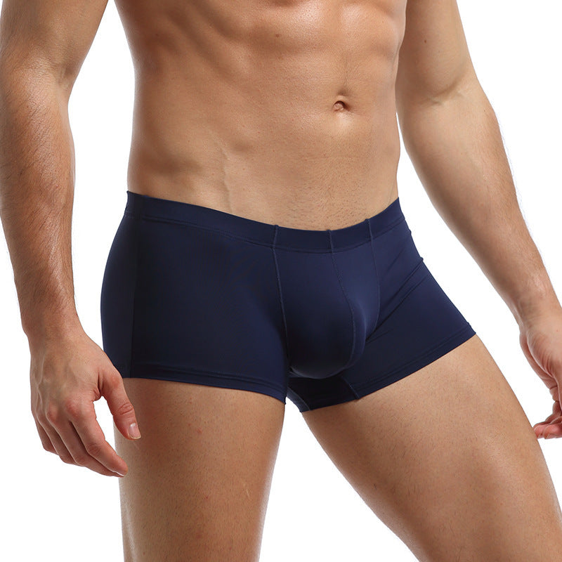 Men's Underwear Breathable Boxer Low Rise U Convex Boxer Shorts