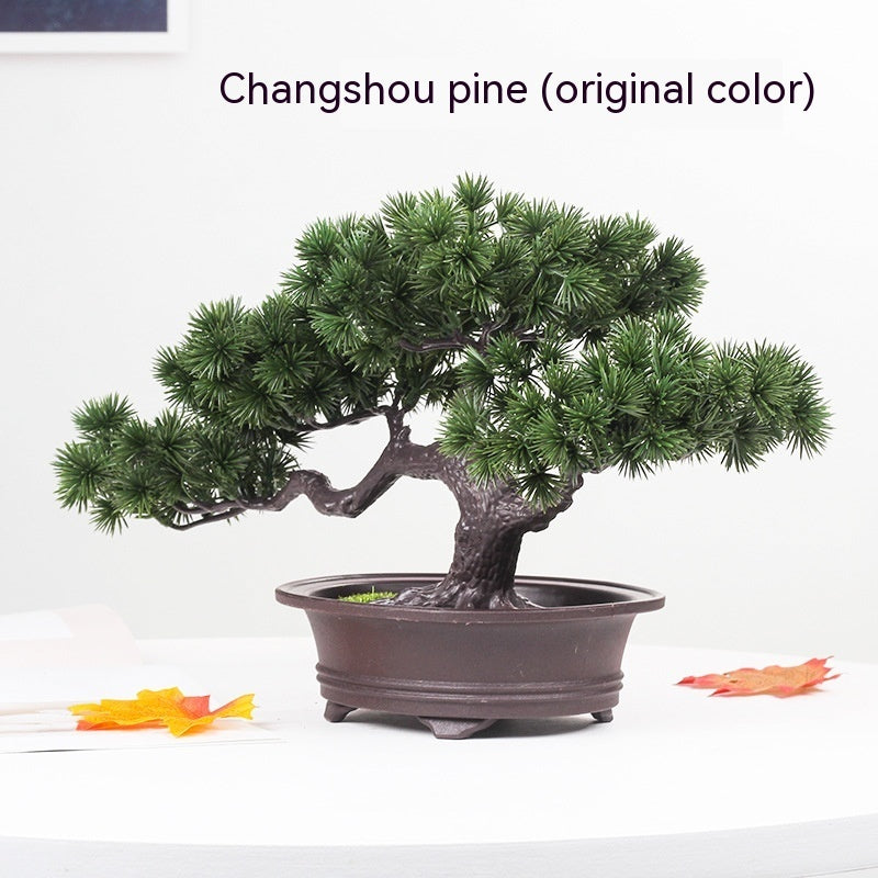Simulation Artificial Flower Potting Decoration Plastic Tree Big Welcome Pine