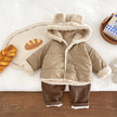 Children Fleece-lined Furry Coat