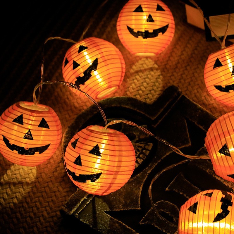 10LED Halloween Curtain Pumpkin Lantern String Fairy Lights Party Decor Hot NEW