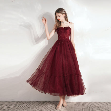 Ladies Wedding Dress Bridal Red Midi Skirt