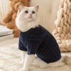 Casual Simple Solid Color Pet Sweater Warm Cat Anti-lint Clothes