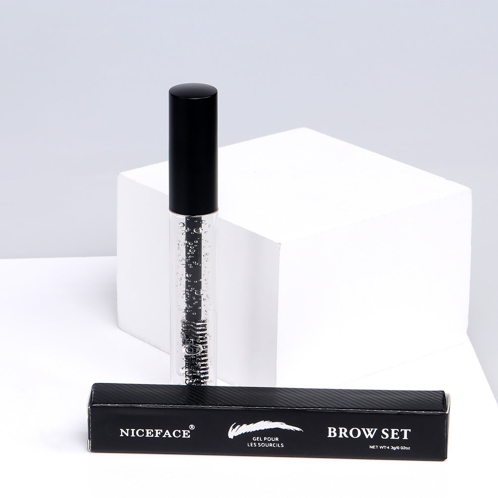 Transparent eyebrow styling liquid