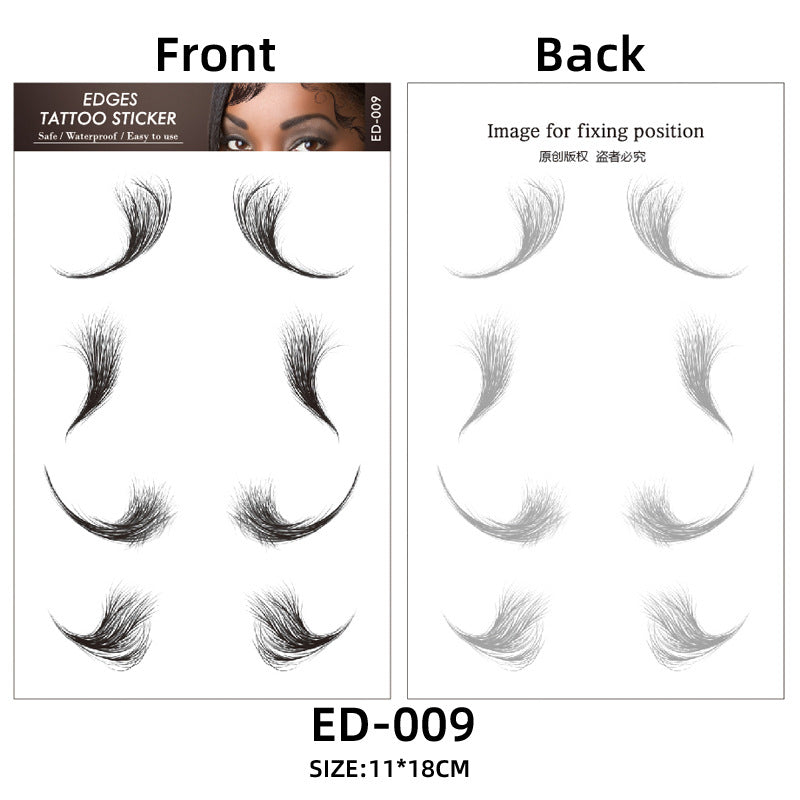 Hair Tattoo Stickers Creating The Seriously Real Baby Hairs Temporary Hairline Sticker Curly Template Hair Edge Tattoo Sticker