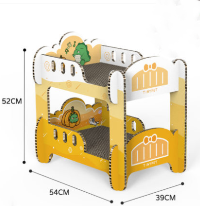 Scratched Board Nest Double Layer Corrugated Cat Litter