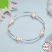 S925 Sterling Silver Shell Pearls Bracelet