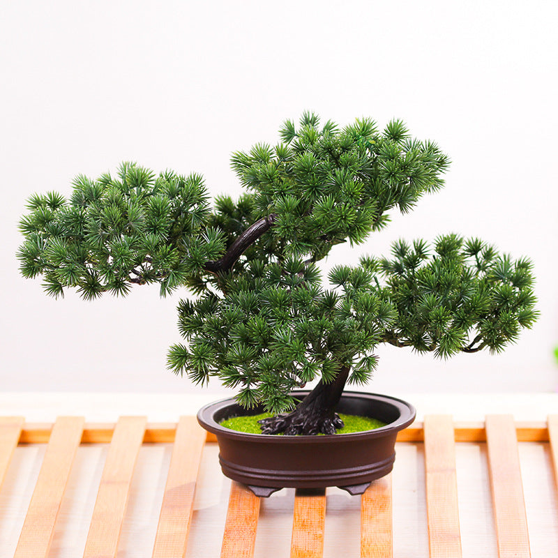 Simulation Artificial Flower Potting Decoration Plastic Tree Big Welcome Pine