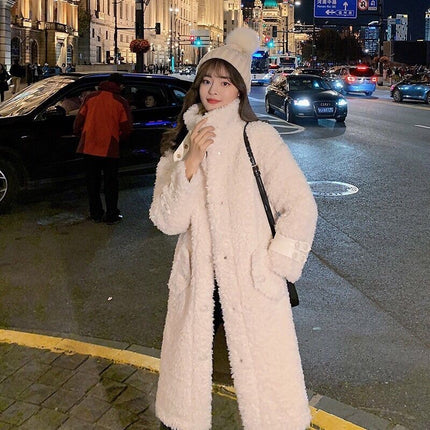 Autumn And Winter Mid-length Fur Fur One Coat