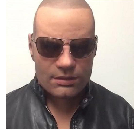 Old White Mask Bald Old Latex Headgear Halloween Cosplay Funny Props