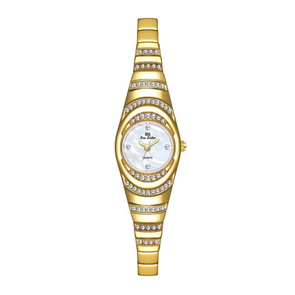 Ladies Gold Watch Diamond Wristwatch Female Fashion Bracelet Watches Women Full Diamond Watch