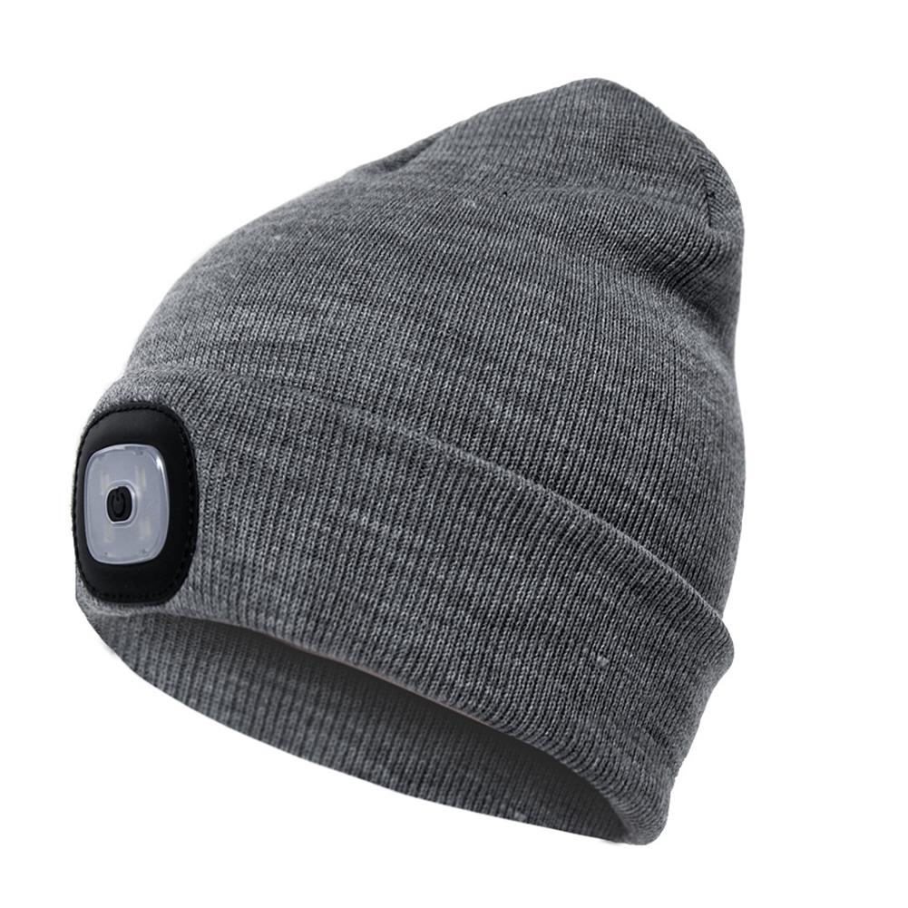 LED Knit Hat Button Cell Type Knitted Hat