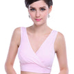New Plain Surface Mummy Bra Wireless Maternity Underwear Pure Cotton Large Size Vest Style Cross Buckle Nursing Bra