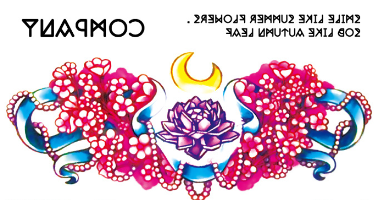 Supply new color tattoo stickers waterproof personality fashion chest stickers sternal stickers tattoo stickers tattoo