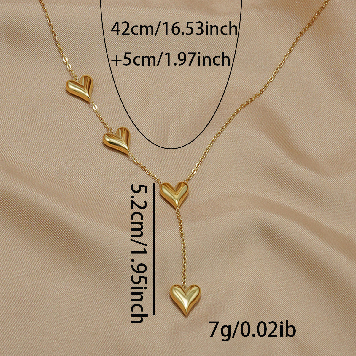 Lxalry 18K Gold Plated Heart Necklace  Recycled Stainless Steel Modern Minimalist Jewelry  Hypoallergenic   Ocean-Safe Gift For Women Wife Mom  Everyday Elegance With Golden Hour Glow