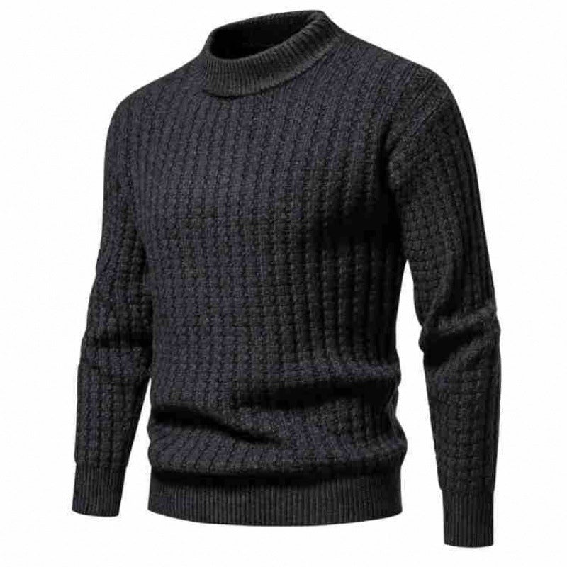 Men's Knitwear Solid Color Round Neck Fashion Sweater
