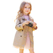British mid-length girls' trench coat